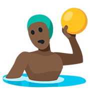 🤽🏿‍♂️ Emoji Hombre Jugando Al Waterpolo: Tono De Piel Oscuro en Facebook 2.0.