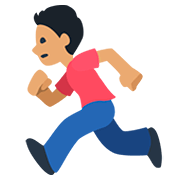 🏃🏽‍♂️ Emoji Hombre Corriendo: Tono De Piel Medio en Facebook 2.0.