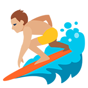🏄🏼‍♂️ Emoji Hombre Haciendo Surf: Tono De Piel Claro Medio en Facebook 2.0.