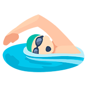 Emoji 🏊🏻‍♂️ Nuotatore: Carnagione Chiara su Facebook 2.0.