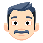 Emoji 👨🏻 Uomo: Carnagione Chiara su Facebook 2.0.