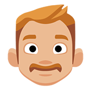Emoji 👨🏼 Uomo: Carnagione Abbastanza Chiara su Facebook 2.0.