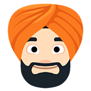 👳🏻‍♂️ Emoji Homem Com Turbante: Pele Clara na Facebook 2.0.