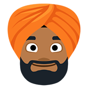 👳🏾‍♂️ Emoji Mann mit Turban: mitteldunkle Hautfarbe Facebook 2.0.