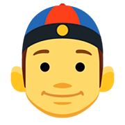 Emoji 👲 Uomo Con Zucchetto Cinese su Facebook 2.0.