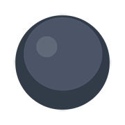 Emoji ⚫ Cerchio Nero su Facebook 2.0.