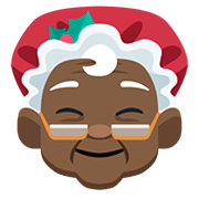 Emoji 🤶🏿 Mamma Natale: Carnagione Scura su Facebook 2.0.