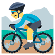 Emoji 🚵 Ciclista Di Mountain Bike su Facebook 2.0.