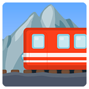 Émoji 🚞 Train De Montagne sur Facebook 2.0.