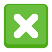 Emoji ❎ Croce Con Quadrato su Facebook 2.0.