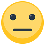 Emoji 😐 Faccina Neutra su Facebook 2.0.