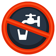Emoji 🚱 Simbolo Di Acqua Non Potabile su Facebook 2.0.