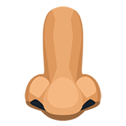 Emoji 👃🏽 Naso: Carnagione Olivastra su Facebook 2.0.