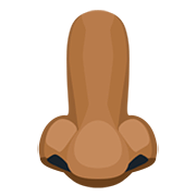 Emoji 👃🏾 Naso: Carnagione Abbastanza Scura su Facebook 2.0.