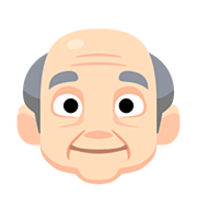Emoji 👴🏻 Uomo Anziano: Carnagione Chiara su Facebook 2.0.