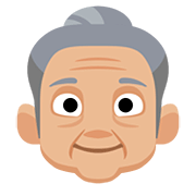 👵🏼 Emoji Anciana: Tono De Piel Claro Medio en Facebook 2.0.