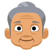 👵🏽 Emoji Anciana: Tono De Piel Medio en Facebook 2.0.