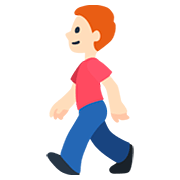 🚶🏻 Emoji Persona Caminando: Tono De Piel Claro en Facebook 2.0.