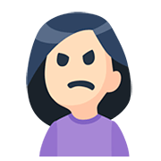 🙍🏻 Emoji Persona Frunciendo El Ceño: Tono De Piel Claro en Facebook 2.0.