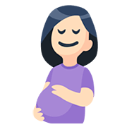 🤰🏻 Emoji Mujer Embarazada: Tono De Piel Claro en Facebook 2.0.