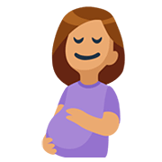 🤰🏽 Emoji schwangere Frau: mittlere Hautfarbe Facebook 2.0.