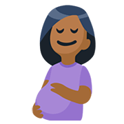 🤰🏾 Emoji Mujer Embarazada: Tono De Piel Oscuro Medio en Facebook 2.0.