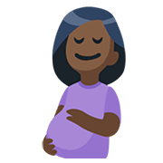 🤰🏿 Emoji Mujer Embarazada: Tono De Piel Oscuro en Facebook 2.0.