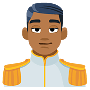 🤴🏾 Emoji Príncipe: Tono De Piel Oscuro Medio en Facebook 2.0.