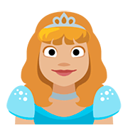 Emoji 👸🏼 Principessa: Carnagione Abbastanza Chiara su Facebook 2.0.
