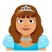 Emoji 👸🏽 Principessa: Carnagione Olivastra su Facebook 2.0.