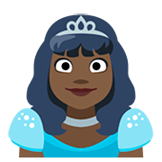 Emoji 👸🏿 Principessa: Carnagione Scura su Facebook 2.0.