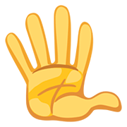 🖐️ Emoji Hand mit gespreizten Fingern Facebook 2.0.
