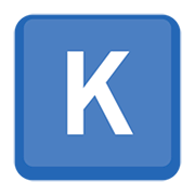 🇰 Emoji Indicador regional símbolo letra K en Facebook 2.0.