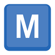 🇲 Emoji Indicador regional Símbolo Letra M en Facebook 2.0.