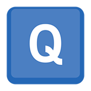 Emoji 🇶 Lettera simbolo indicatore regionale Q su Facebook 2.0.
