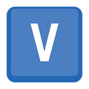 🇻 Emoji Indicador regional símbolo letra V en Facebook 2.0.