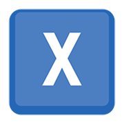Emoji 🇽 Lettera simbolo indicatore regionale X su Facebook 2.0.
