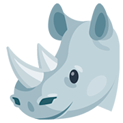 Emoji 🦏 Rinoceronte su Facebook 2.0.