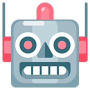 Emoji 🤖 Faccina Di Robot su Facebook 2.0.