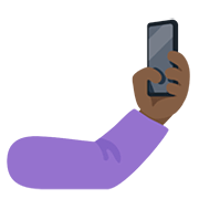 Emoji 🤳🏿 Selfie: Carnagione Scura su Facebook 2.0.