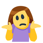 Emoji 🤷 Persona Che Scrolla Le Spalle su Facebook 2.0.