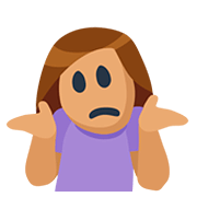 🤷🏽 Emoji Persona Encogida De Hombros: Tono De Piel Medio en Facebook 2.0.