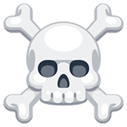 ☠️ Emoji Totenkopf mit gekreuzten Knochen Facebook 2.0.