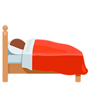 🛌🏼 Emoji im Bett liegende Person: mittelhelle Hautfarbe Facebook 2.0.