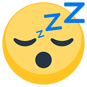 Emoji 😴 Faccina Che Dorme su Facebook 2.0.