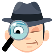 Emoji 🕵🏻 Detective: Carnagione Chiara su Facebook 2.0.