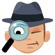 Emoji 🕵🏼 Detective: Carnagione Abbastanza Chiara su Facebook 2.0.