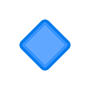 🔹 Emoji Rombo Azul Pequeño en Facebook 2.0.