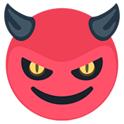 😈 Emoji grinsendes Gesicht mit Hörnern Facebook 2.0.