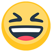 Emoji 😆 Sorriso A Bocca Aperta Con Occhi Chiusi su Facebook 2.0.